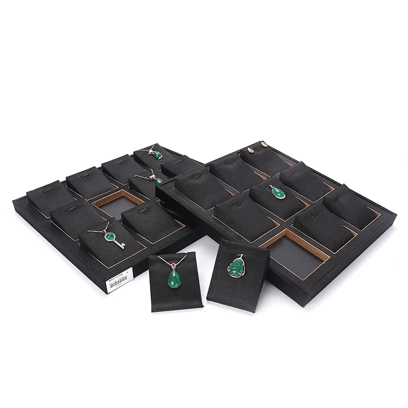 Luxury Female Black Pendent Earring Jewelry Display Tray Multifunction Bracelet Necklace Ring Storage Pallet Jewellery Organizer