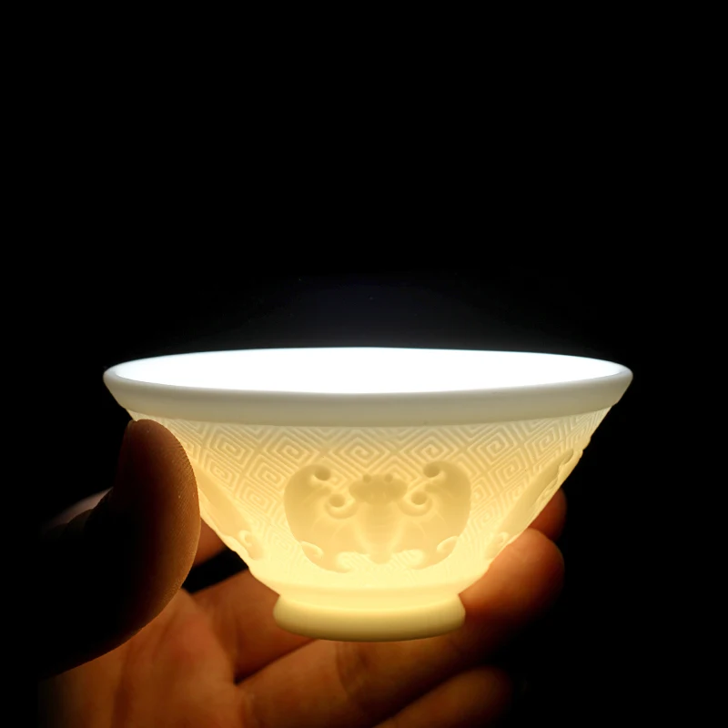 70 мл Нефритовая фарфоровая маленькая чайная чашка Master Health чаша женский чайный