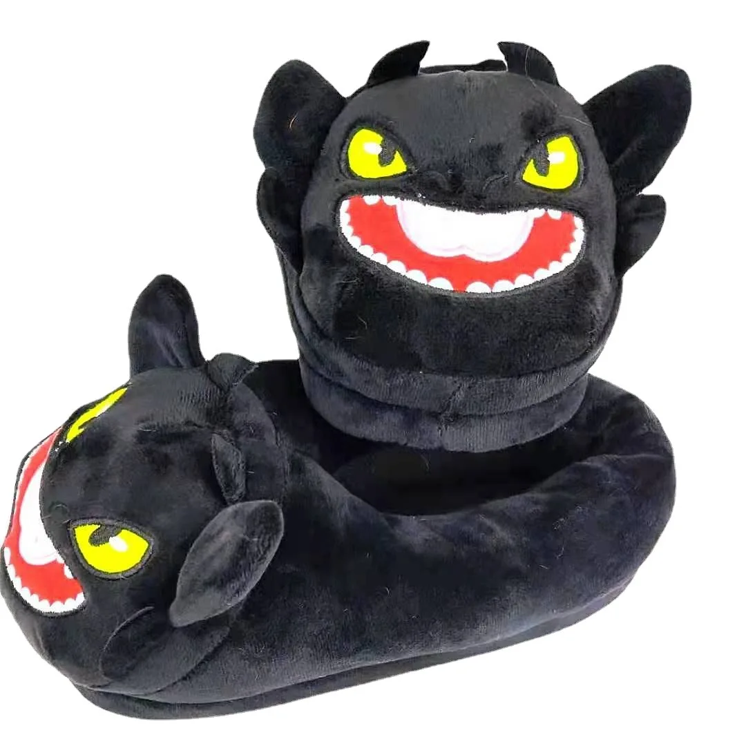 

Couples Home Slippers Warm Cute Women Man Slipper Winter Shoes 2021 New Arrival Casual Cartoon Furry Bedroom Plush Slides