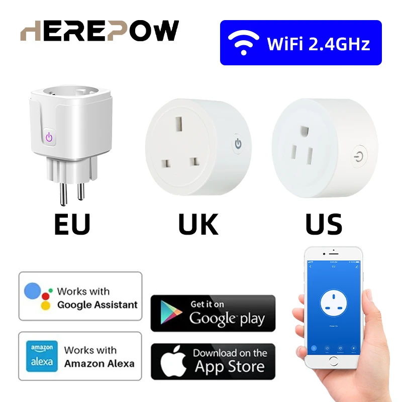 Умная розетка для монитора питания с голосовым управлением и поддержкой Wi