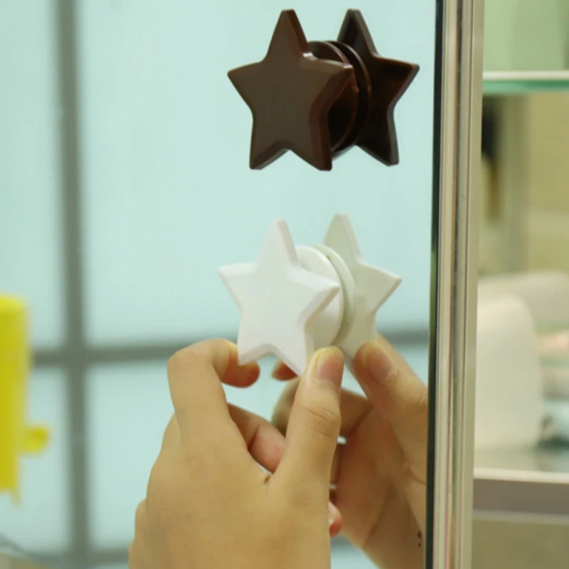 

5pcs/pack Paste Door Handle For Kids Cute Cabinet Handle Furniture Handle Kids Room Decor Moon Star Shape