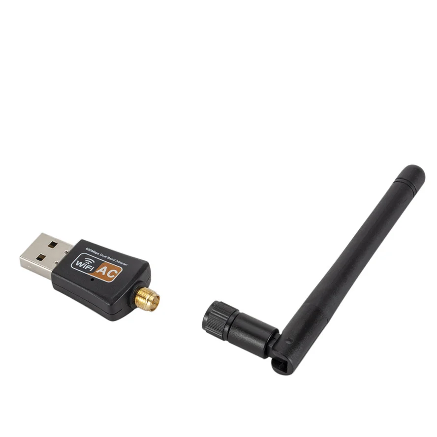 Беспроводной USB wi-fi адаптер 600 Мбит/с сетевая карта для ПК двухдиапазонный 5 ГГц Lan