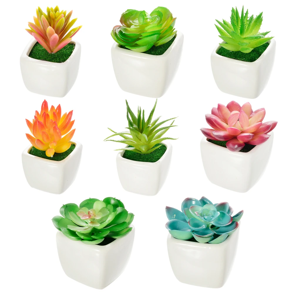 Моделирование искусственных растений кактуса в горшке горшок для суккулентов