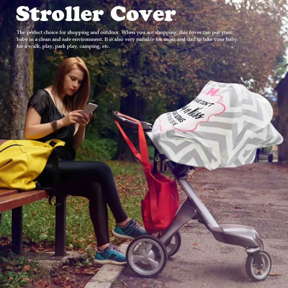 

High Quality Baby Car Seat Cover With Safety Warning No Touching Sign Nursing Covers For Stroller High Chair Shopping Cart
