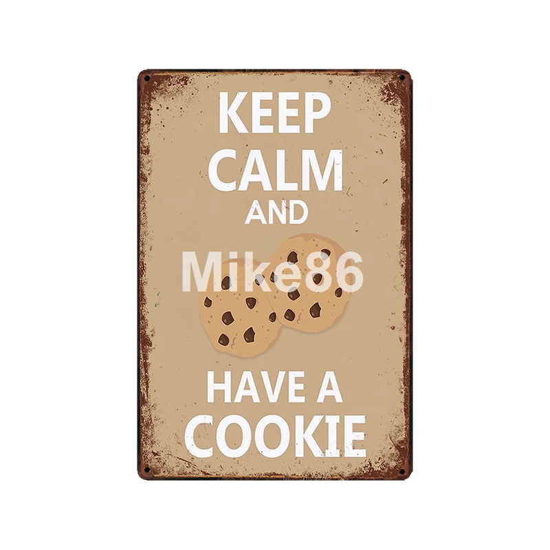 [Mike86] Keep Calm забавное пиво школа Парижа теннис металлический знак винтажный