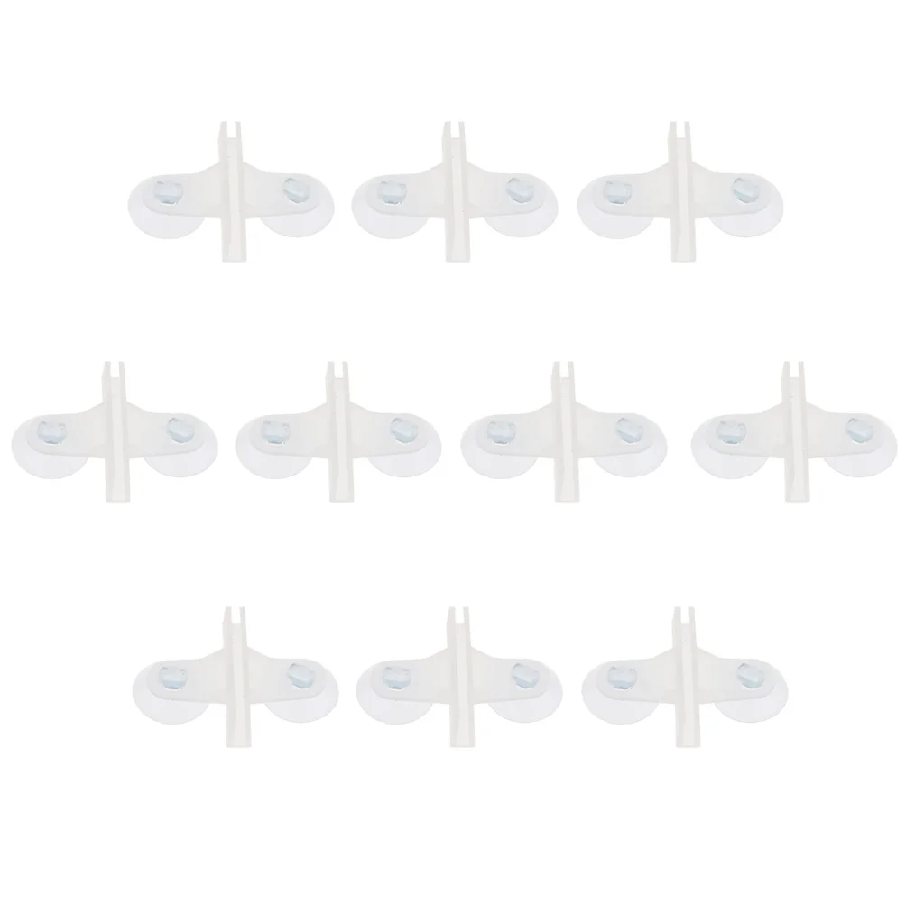 

10 шт пластиковый аквариум присоска разделитель лист держатель клипса полупрозрачный