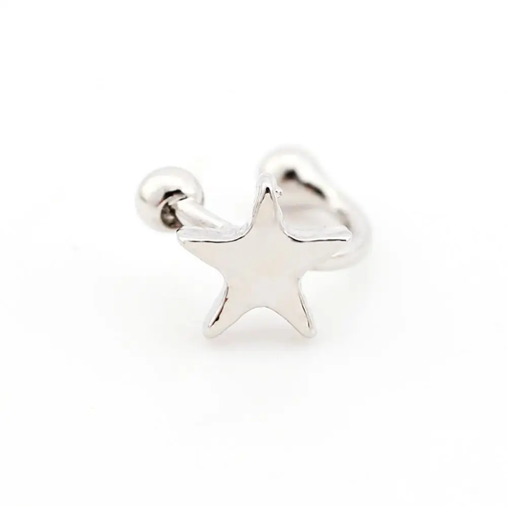 2 шт. Простой Имитация в форме сердца с рисунком пятиконечной звезды луна