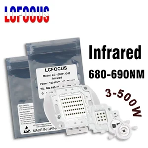 Высокомощный светодиодный чип Дальний Красный 100 нм 300 нм 3 Вт 5 Вт 10 Вт 20 Вт 30 Вт 50 Вт 100 Вт инфракрасная лампа COB 3 5 10 20 30 50 Вт светильник вые бусины