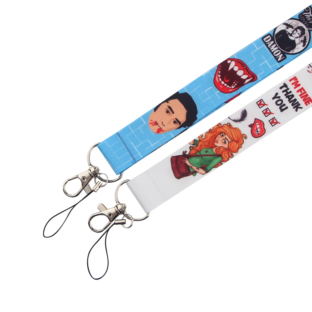 Ransitute R1125 ТВ серии Дневники вампира Lanyards Id бейдж держатель брелок тренажерный зал