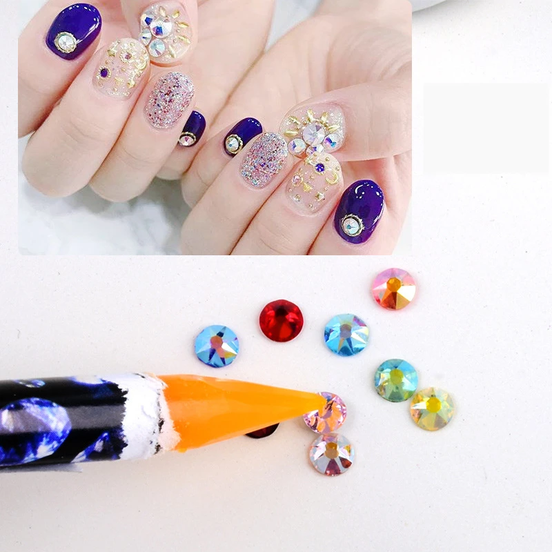1 шт. инструмент для маникюра сделай сам стразы драгоценные камни набор восковых