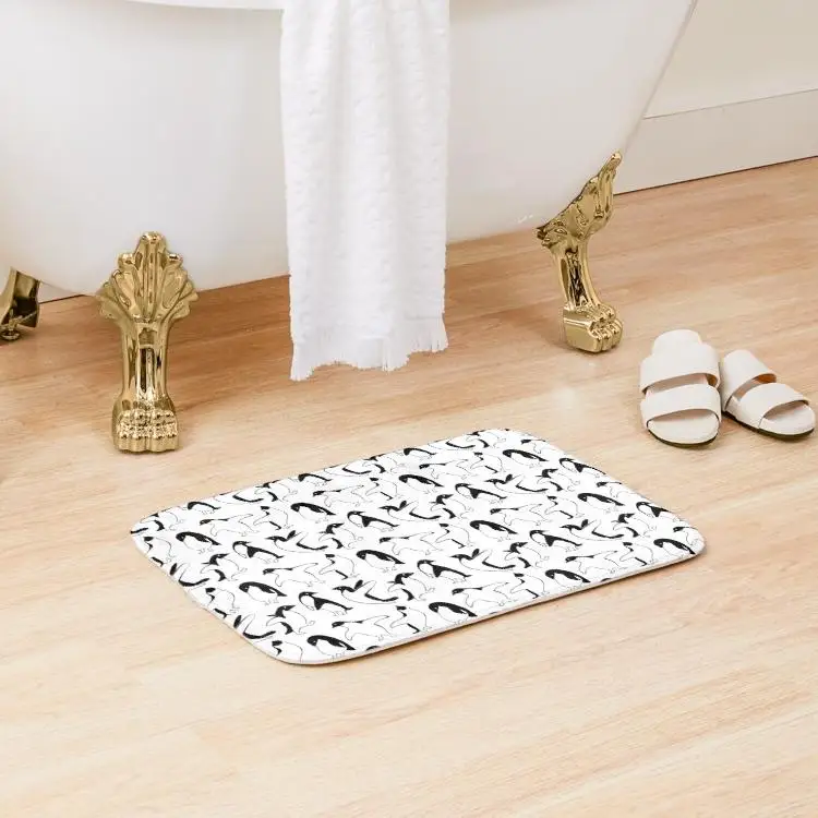 

Penguins Penguins Bath Mat Pad Anti-Slip Cartoon.Doormat Bathroom Rug Kitchen Modern Home Decoration Living Room Carpet Floor