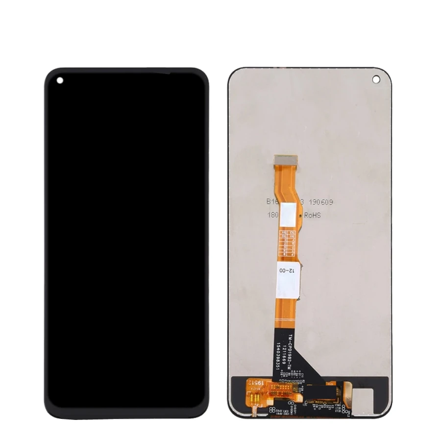 6,53 "negro para Vivo Y50 pantalla LCD de montaje de digitalizador con pantalla t&aacute;ctil de reemplazo para Vivo Y50 2020 LCD 1935-1