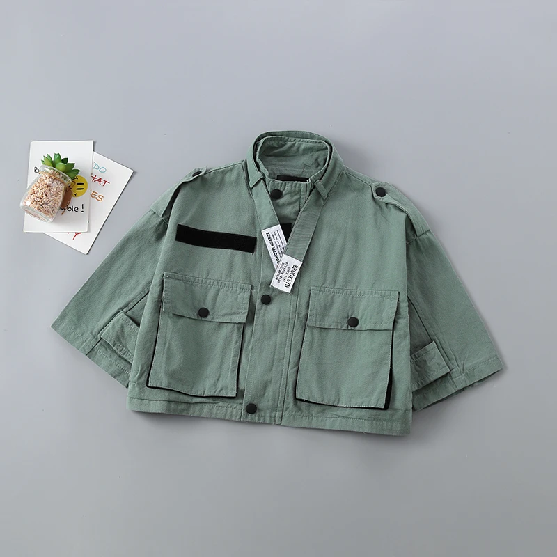 

2-6 years High quality 2021 Autumn Winter solid Kids Children Clothing Infant Baby girl Clothes Jacket girl Coat Outerwear