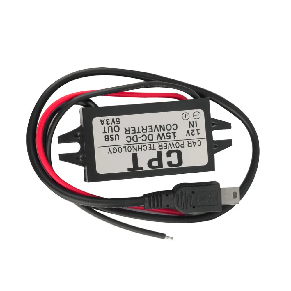 15 Вт DC в автомобильный Автомобильный мини адаптер питания USB конвертер Новый |