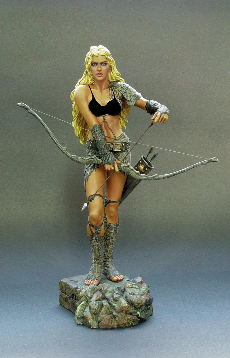 1/8 Неокрашенная полимерная фигурка шутер для женщин 260 мм|resin figure|figure resinscale figure |