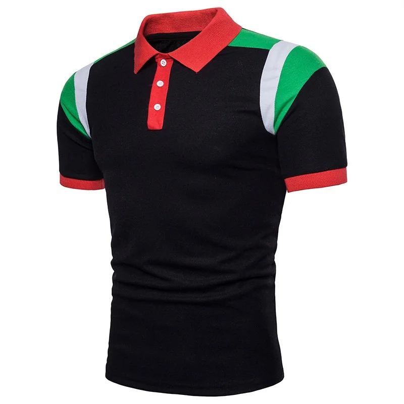 Мужская рубашка-поло ZOGAA летняя рубашка с лацканами и коротким рукавом