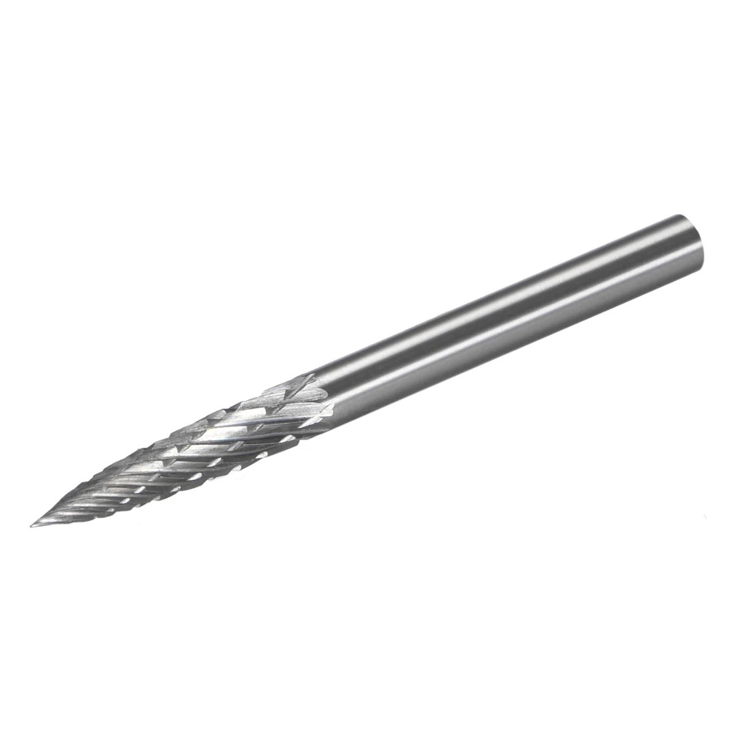 

uxcell 3mm Dia Tungsten Carbide Rotary Files 1/8" Shank Double Cut Tree Shape Rotary Burrs Tool for Die Grinder Drill Bit