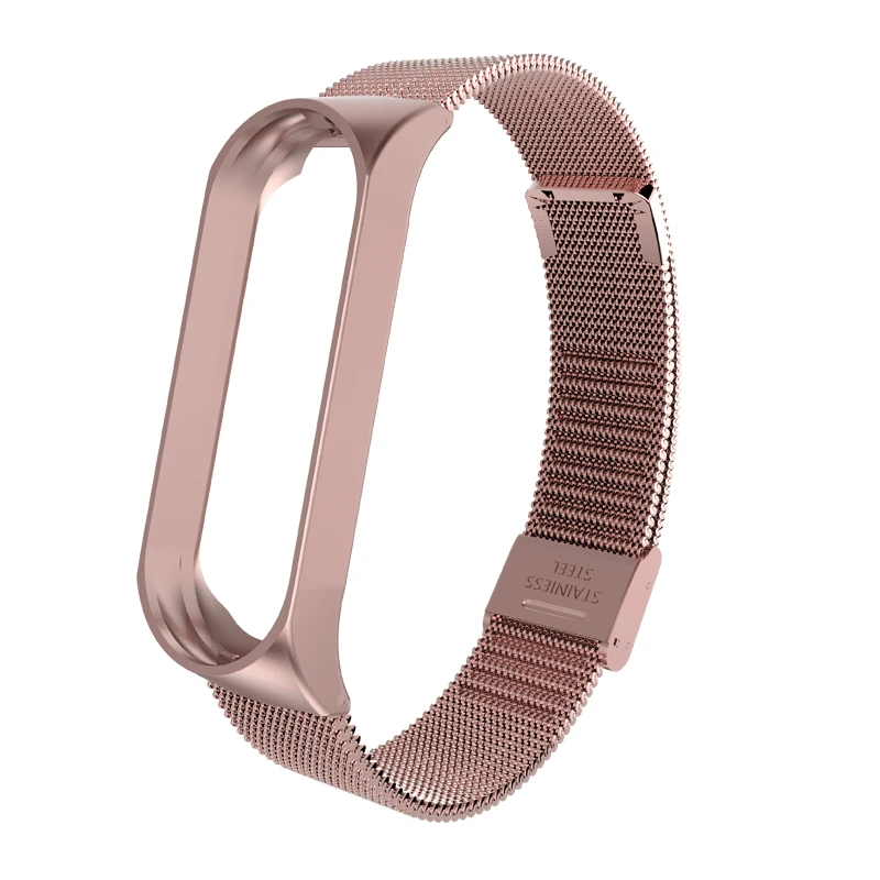 Strap For Mi Band 6 5 4 3 Wrist Metal Bracelet Screwless Stainless Steel MIband for Xiaomi Mi Band 4 5 Strap Wristbands Pulseira