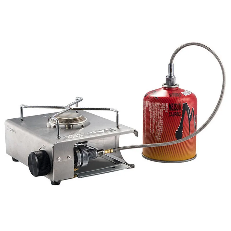 Туристическая горелка из нержавеющей стали газовый удлинитель с резьбой