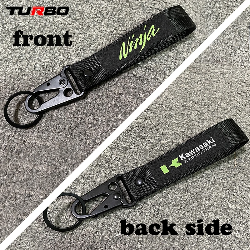 

Kawasaki Ninja125 ninja250 ninja300 ninja400 ninja650 ninj1000 ZX10R ZX14R H2 H2R Motorcycle Embroidery Badge Keychain Keyring