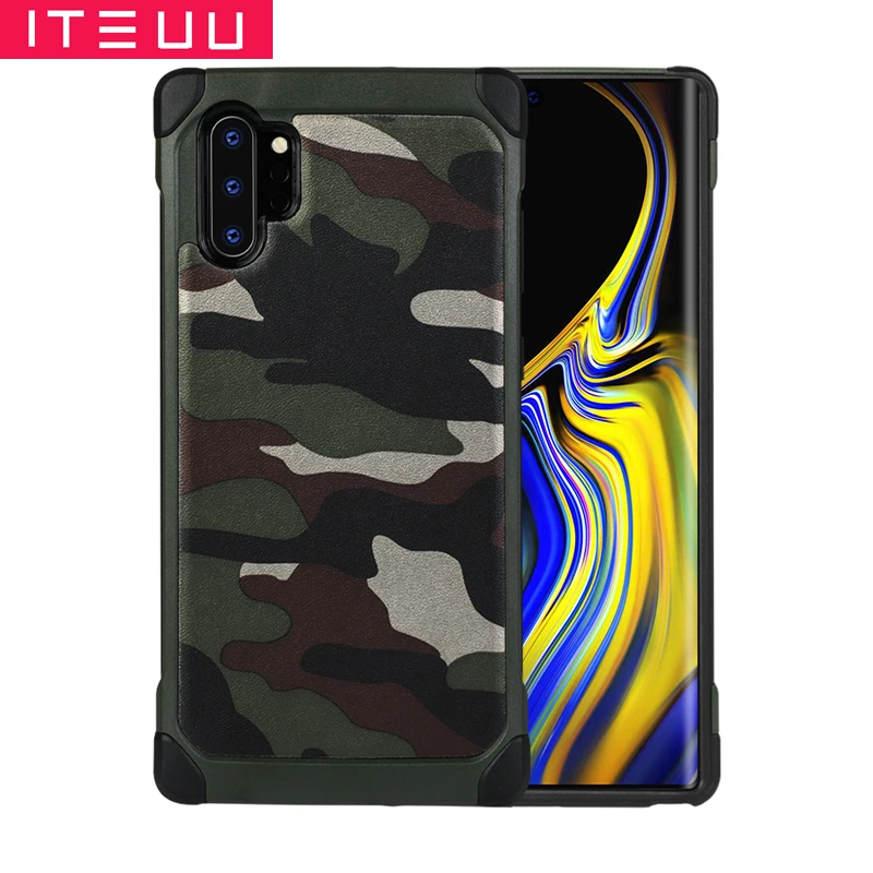 ITEUU армейский камуфляжный чехол для Samsung Galaxy Note 10 9 противоударные чехлы с защитой