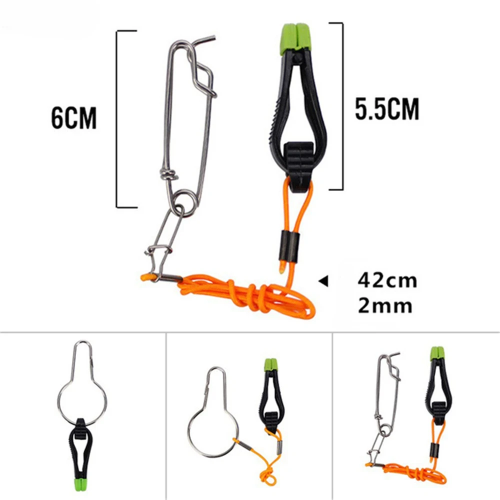 Mini Power Grip Release Clip Downrigger Clips with 17" Leader Planer Board Trolling Snap Fishing Accessories | Спорт и