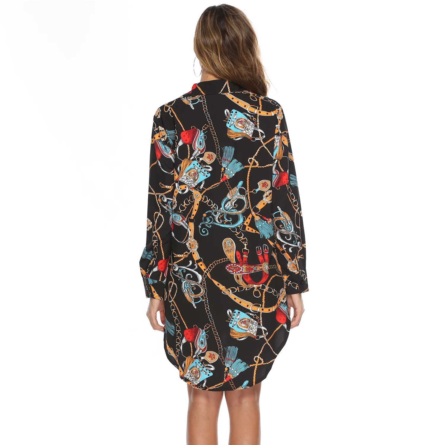 2019 модная новая Африканская Этническая женская рубашка с цифровым принтом