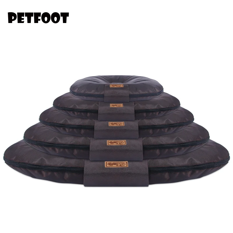 Кровати для больших собак круглый коврик сна Оксфорд моющийся большой размер