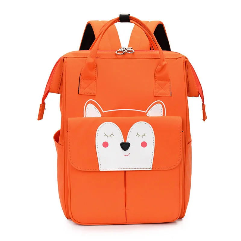 

For Mother Casual Backpack Large Capacity Portable Girls School Bags Husky Printing Mother Bags Waterproof
