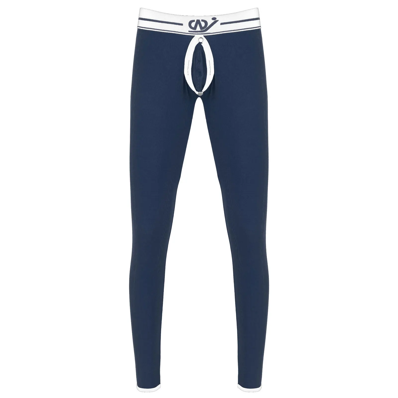 

Mens Erotic Lingerie Trousers Pants Low Rise Crotchless Leggings Thin Underwear Elastic Waistband Bulge Pouch Underpants