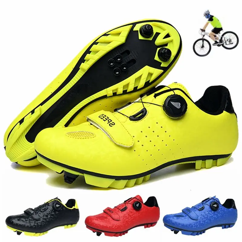 

2021 New Mountain Bike Shoes Men's Outdoor Sports MTB Cycling Shoes Professional SPD Bicycle Self-Locking Road Cycling Shoes
