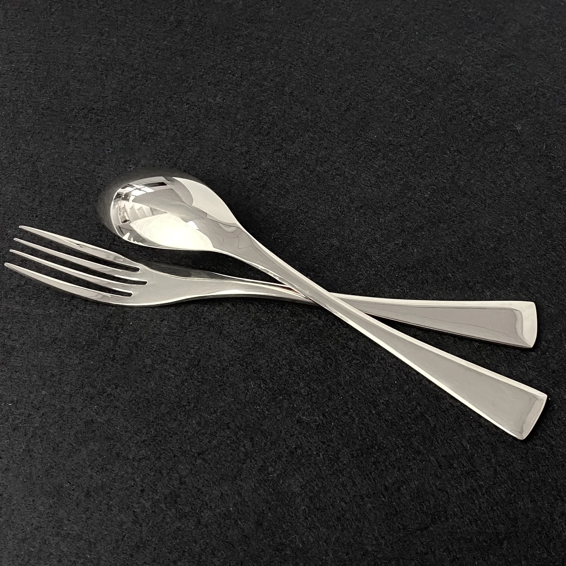 

7Pcs Mirror Silver Dinnerware Cutlery Set 18/10 Stainless Steel Flatware Dinner Steak Knife Fork Teaspoon Tableware Party Gift