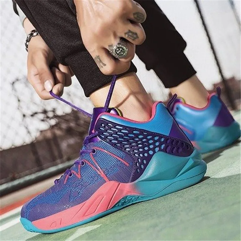 

Men Basketball Shoes High Top Outdoor Sports Trainers Casual Basketball Shoes Wear-resistant and non-slip sneaker