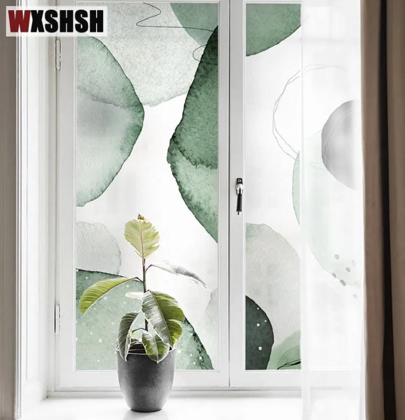 

Статическая липкая оконная пленка по индивидуальному размеру, китайские чернила, частная матовая декоративная стеклянная фольга Raamfolia для ...