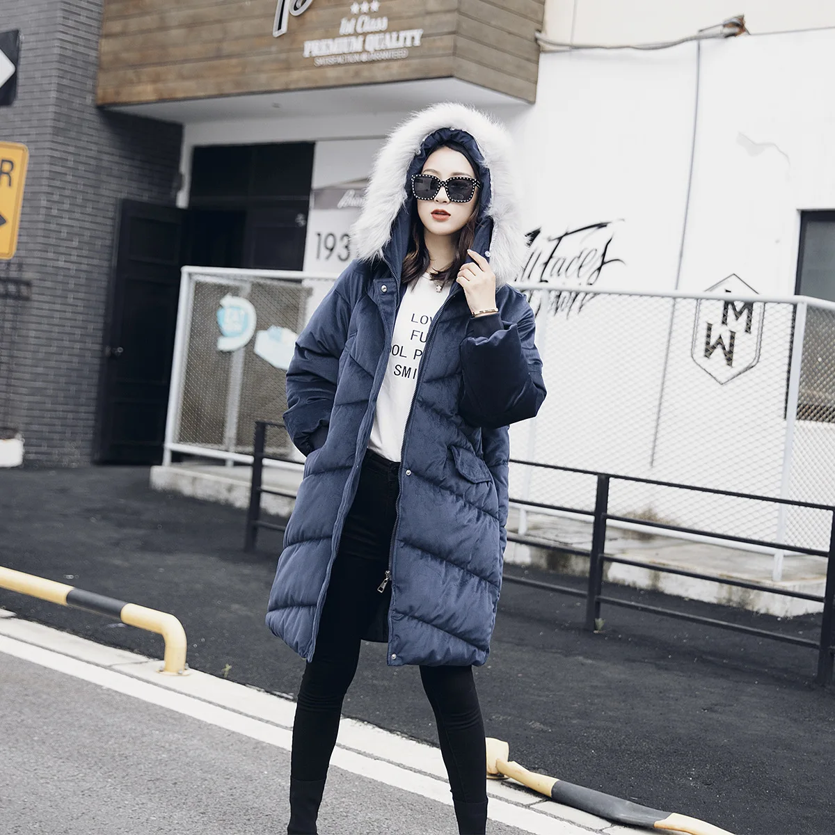 Зимние Повседневные длинные велюровые парки 3XL 6XL размера плюс одежда модные