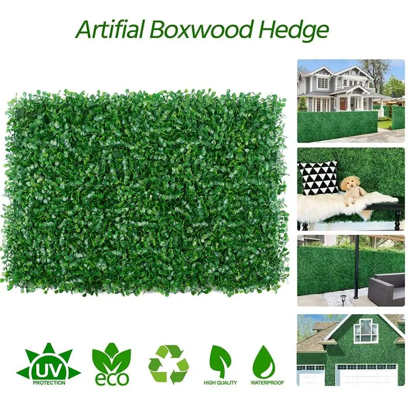 

2021 new 40x60cm Artificial Grass Plant Lawn Panels Wall Fence Home Garden Backdrop Decor Lawn Panels Wall Fence Backdrop