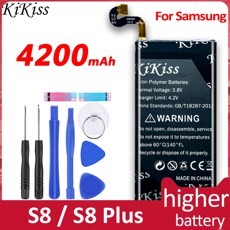 

KiKiss Battery For Samsung Galaxy S8 / S8 Plus S8+ S8Plus Mobile Phone Battery EB-BG950ABE /EB-BG955ABE SM G950 G955 SM-G9508