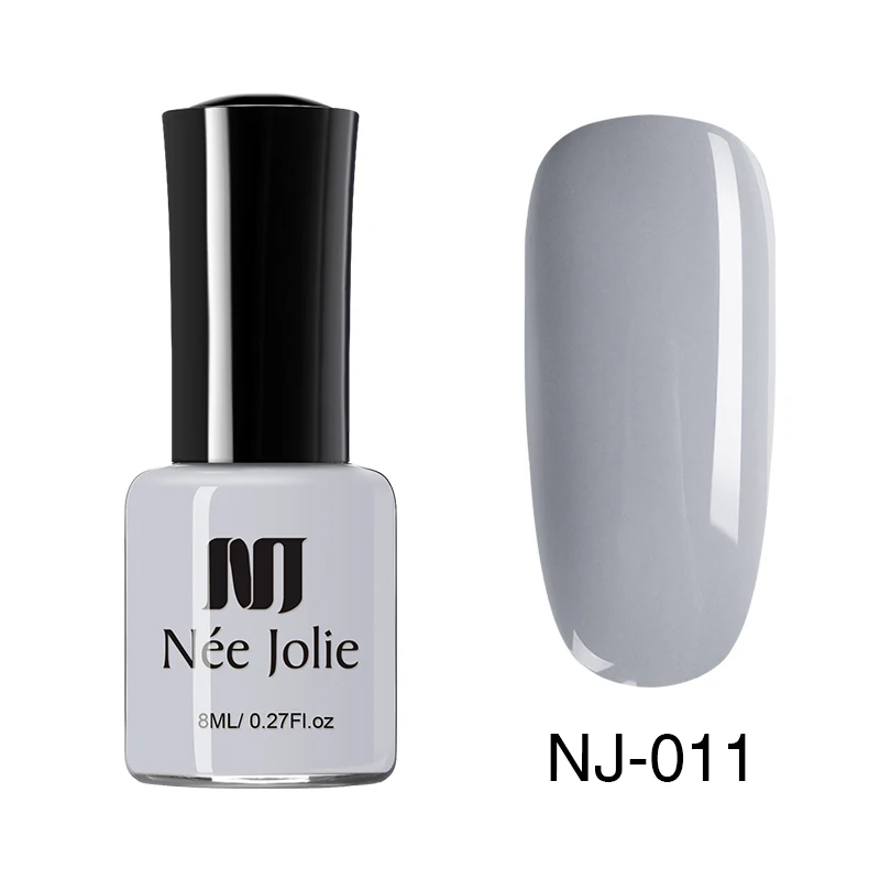 NJP-011 NEE JOLIE 8 мл Лак для ногтей чистая серия лак для ногтей Блестящий зеркальный матовый эффект лак для ногтей 66 цветов - Цвет: NJP-011
