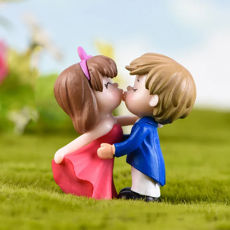 

2 шт./компл. Необычные искусственные полимерные куклы сказочные садовые милые миниатюрные украшения Свадебные аксессуары домашний декор