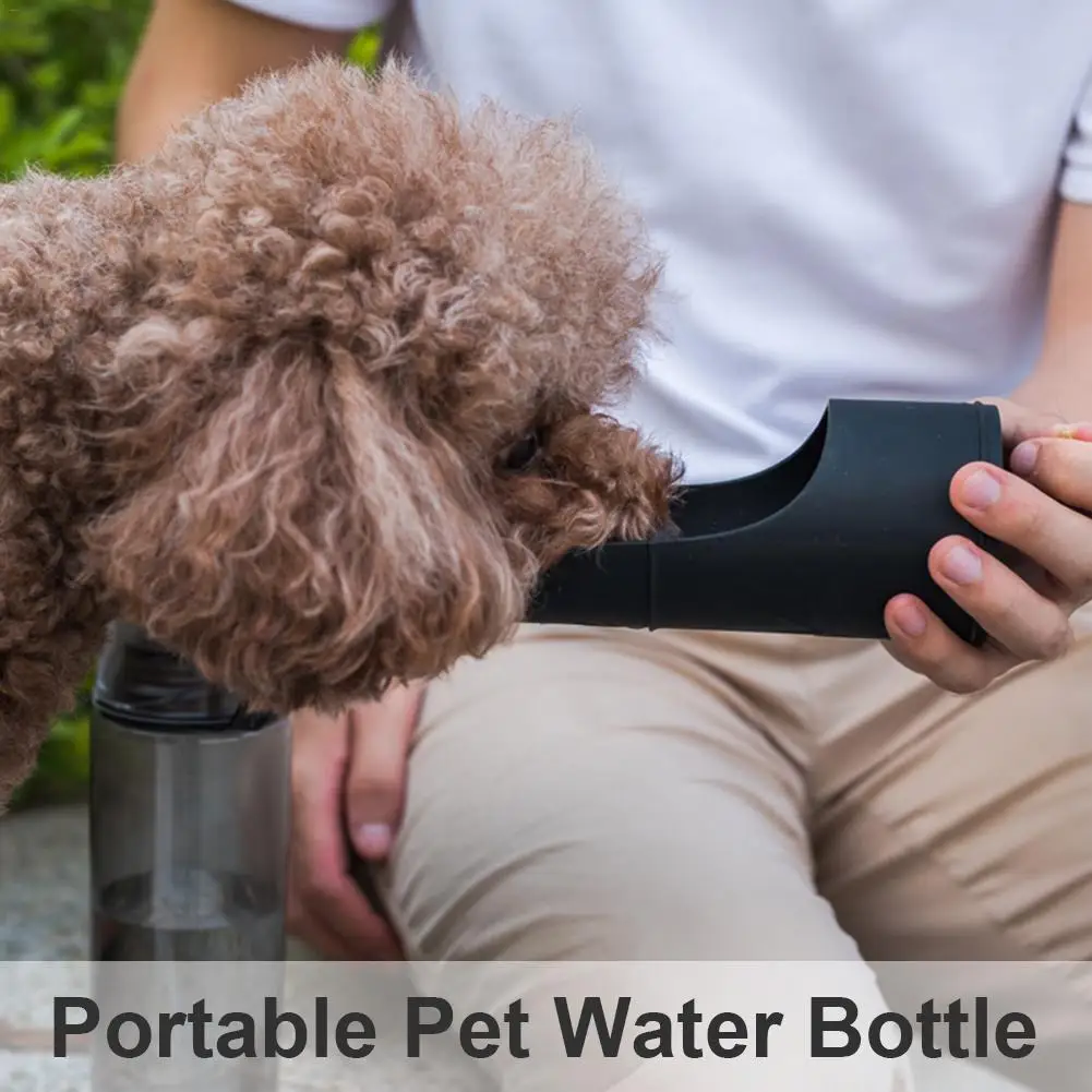 Портативная бутылка для воды собак силиконовая человеческая походная миска