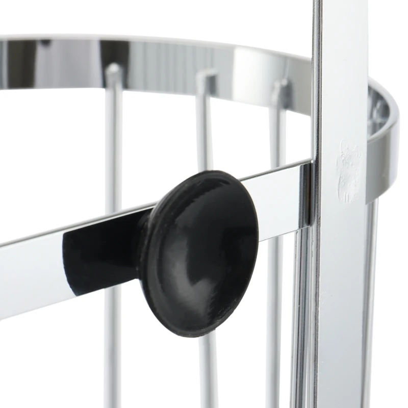 

Bathroom Shelving Chrome Removable Modern Simple Wind 3 Layer Hanging Basket