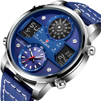 Men Watch LIGE New Sport Wristwatch 30M Waterproof Quartz LED Watches Mens Fashion Leather Watch for Men Clock Relogio Masculino-36726