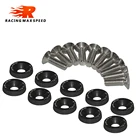 Универсальные автомобильные болты для номерного знака M6, 10 шт., M6, JDM