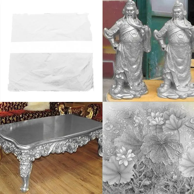 14 см сделай сам имитация золотого серебряного медного листа листья