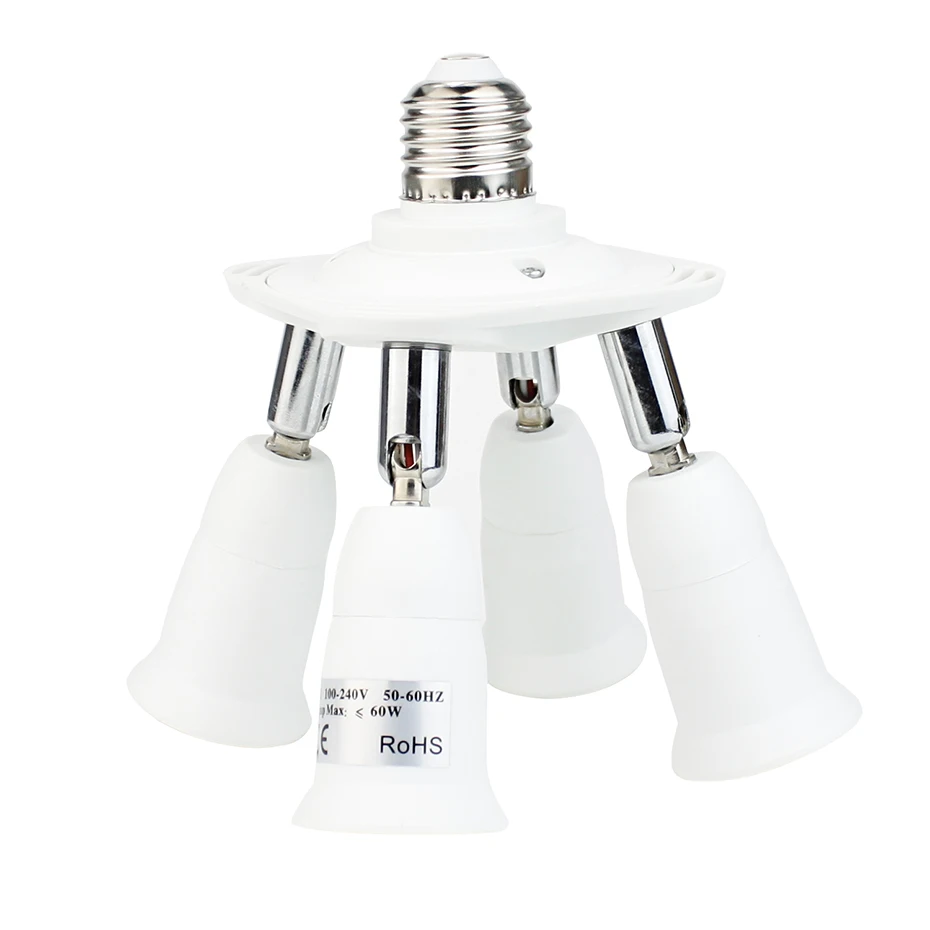 E27 Светодиодный светильник для ламп с гнездом адаптер сплиттер от 1 до 1/1 3/1 4/1 5