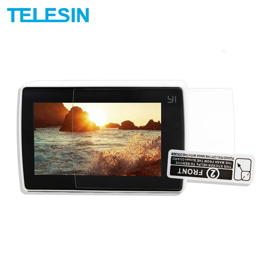 TELESIN 3 шт. Защитная пленка для экрана HD ЖК дисплей чехлы Xiaomi Yi 4K + аксессуары