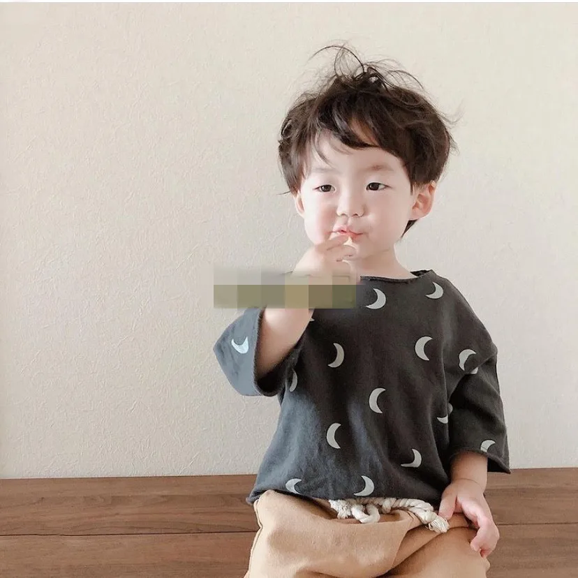 Kids T-shirts OZ Brand 2021 Spring Summer New Design Boys Girls Fashion Dot Print Pants Baby Child Cotton Cute Outfits Clothes | Мать и