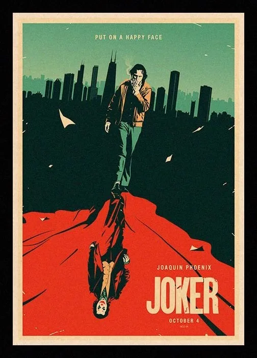 Отличный Классический постер JL joker Хоакин Феникс наклейки для гостиной домашний