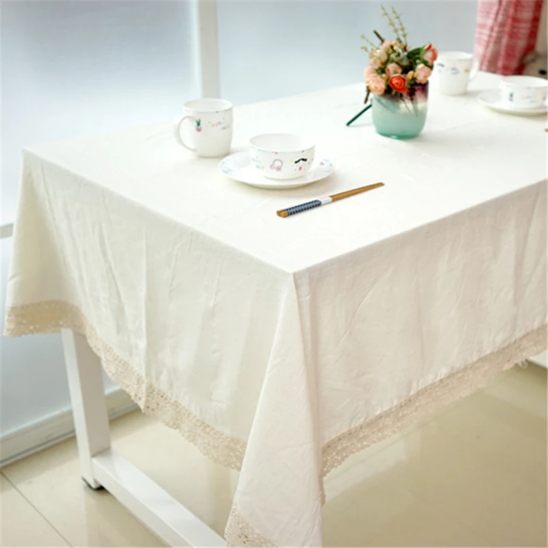 

Lace Decorative Table Cloth Linen White Tablecloth Rectangular Tablecloths Dining Table Cover Obrus Mantel Mesa Tafelkleed Nappe