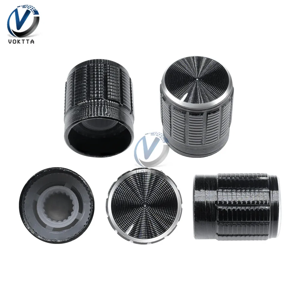 

1pcs Potentiometer Switch knob Cap 15X17MM 6mm Shaft Hole Black Universal Switch Cap Alloy